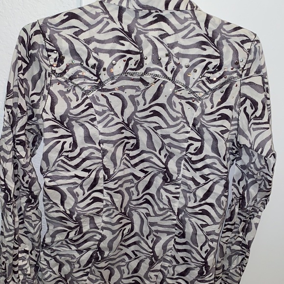 Rock 47 by wrangler cowgirl button down - Picture 4 of 4